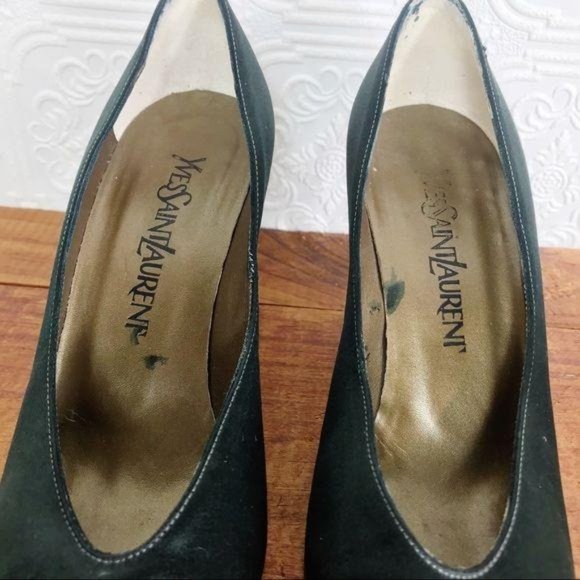YVES SAINT LAURENT Satin Stiletto Pumps - Picture 5 of 12